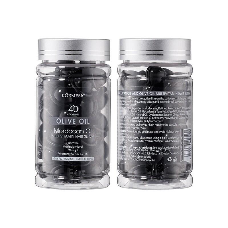 Sérum Capilar Multivitamínico de Aceite de Marruecos y Aceite de Oliva – 40 Cápsulas | Kormesic