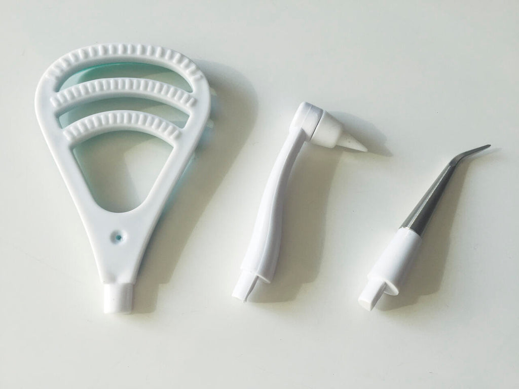 Cabezal metálico, cabezal de goma y limpiador de lengua para Starlyf Ultrasonic