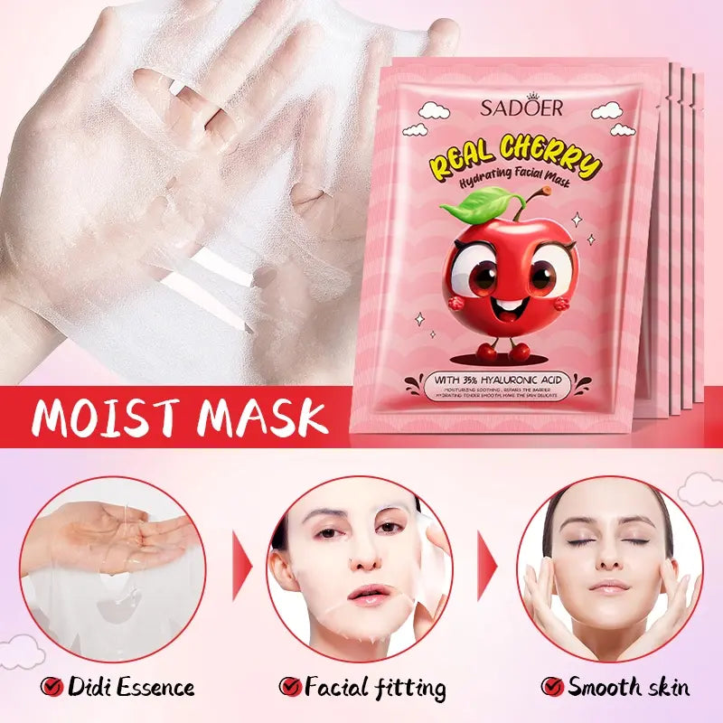 Mascarilla Facial Hidratante de Cereza SADOER