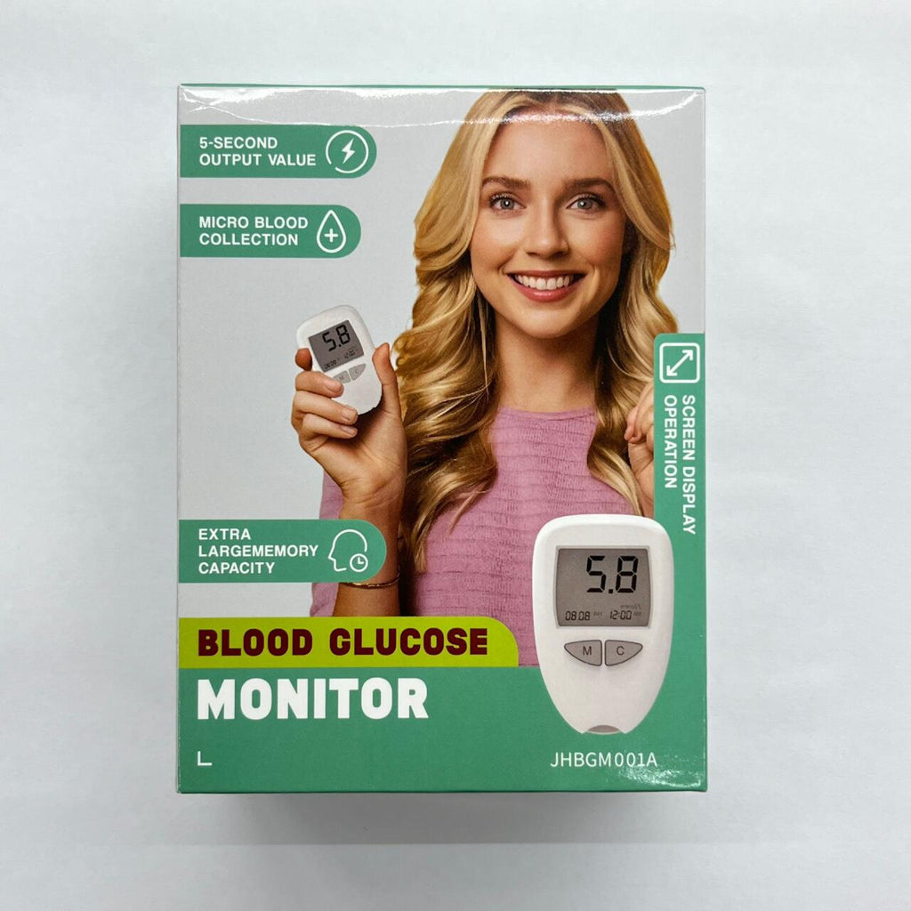 Medidor de Glucosa en Sangre Digital con 50 Tiras y Lancetas Estériles – Kit Completo para Monitoreo en Casa