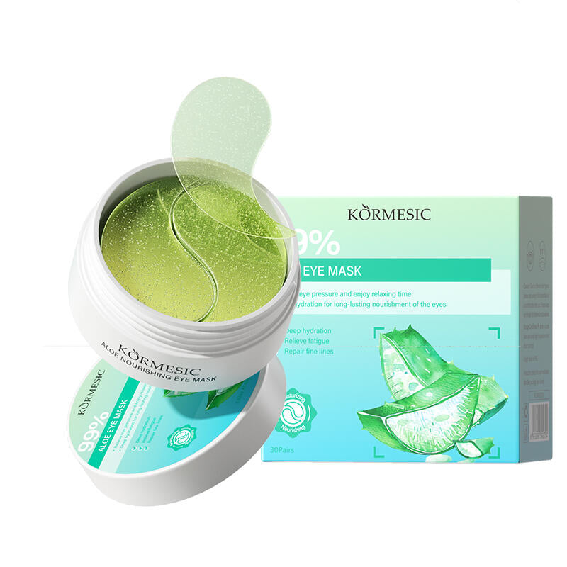 KORMESIC Máscara Para Ojos de Aloe – 30 Pares 🍃👁️