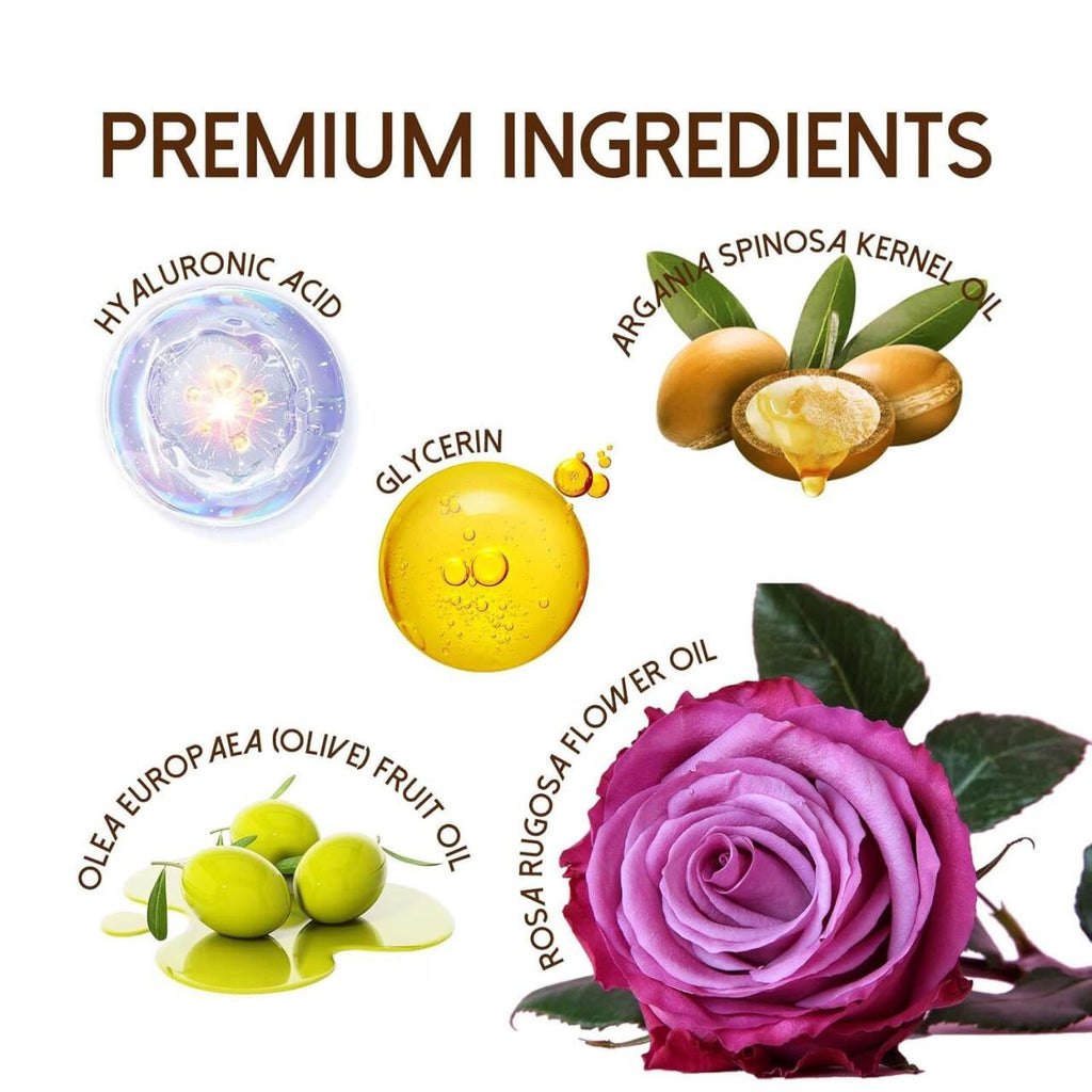 Oceaura Jabón Negro con Argán y Rosa – 200g 🌹🧼✨