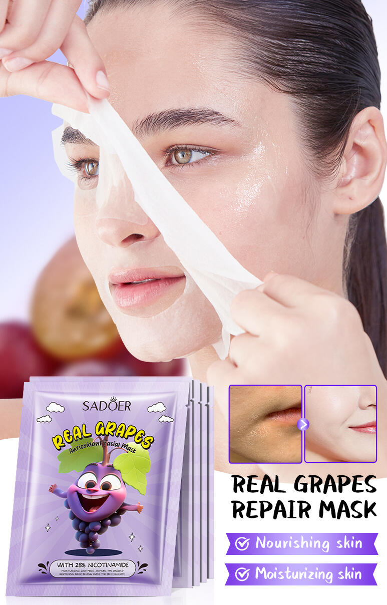 Mascarilla Facial Hidratante de Uva SADOER