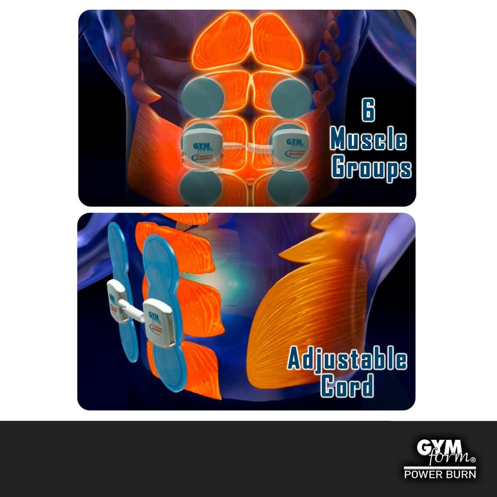 Entrenador EMS que  esculpe, tonifica y quema grasa en minutos