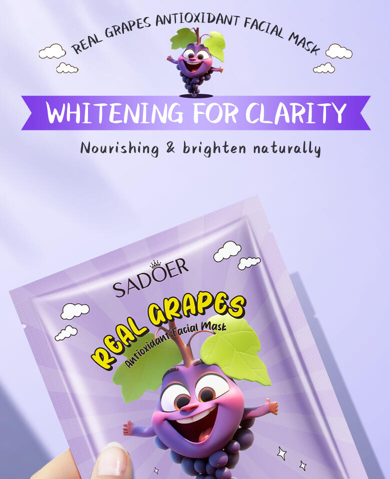 Mascarilla Facial Hidratante de Uva SADOER