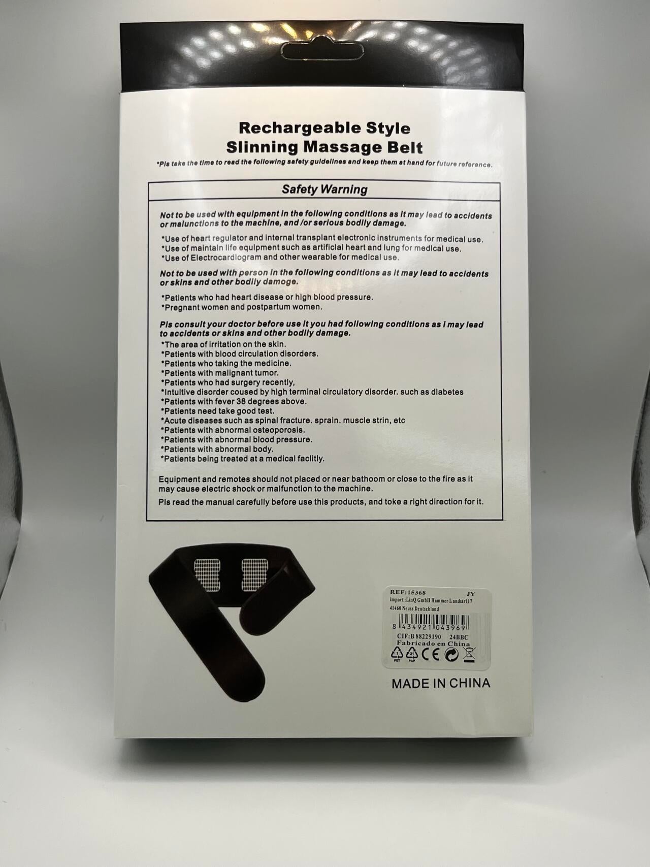 Cinturón Abdominal Adelgazante EMS – Tonifica sin Esfuerzo y Aumenta tus Ventas