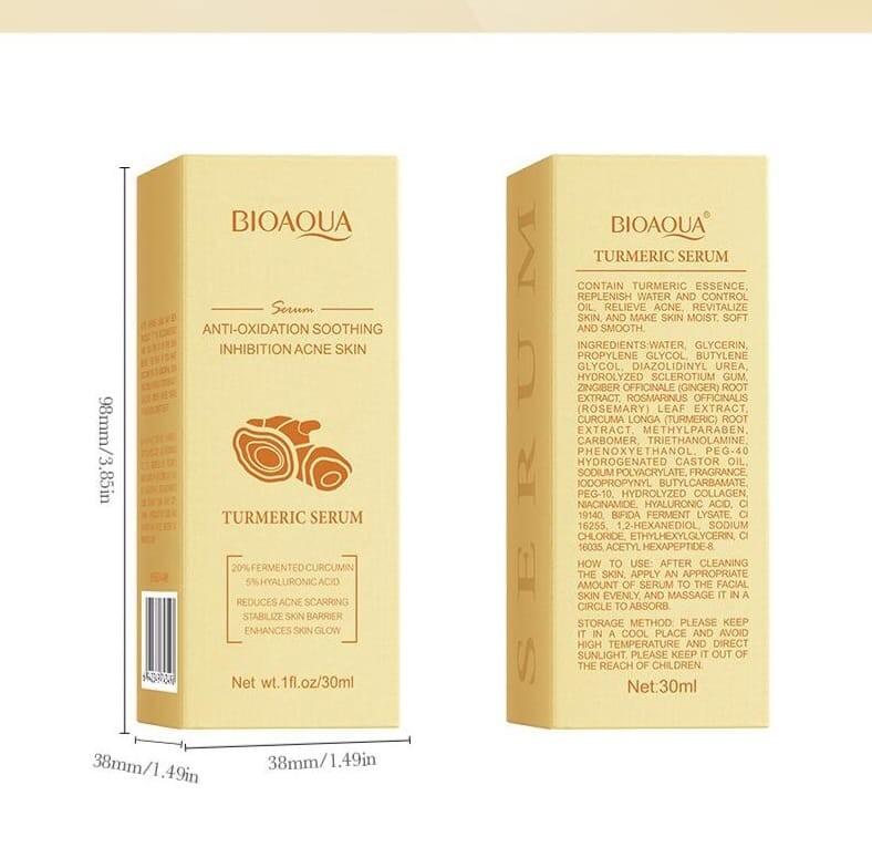 Sérum Facial de Cúrcuma y Ácido Hialurónico 30ml SADOER – Antioxidante, Hidratante y Anti-Inflamatorio Natural
