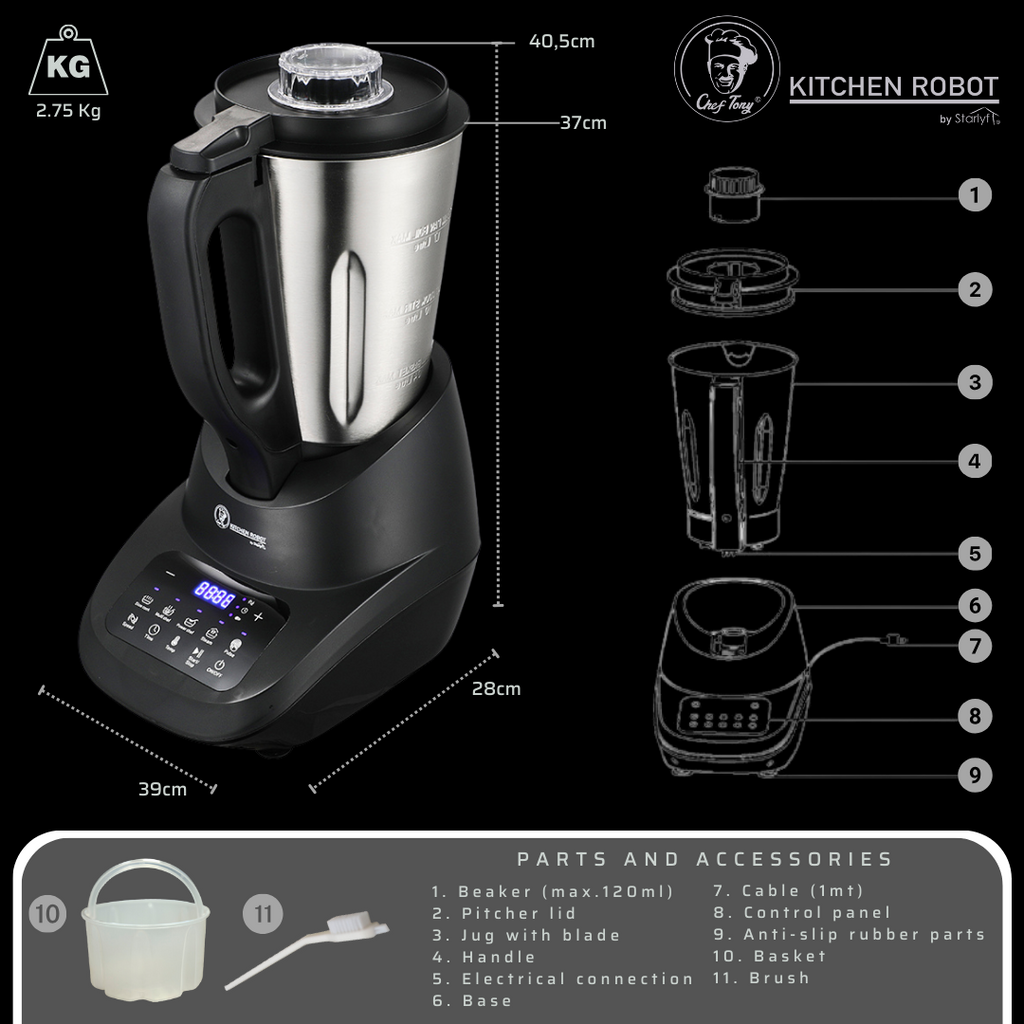 Chef Tony Kitchen Robot Full Set