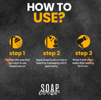 Jabón Comprimido para Cubrir el Cabello | Elimina Canas en Cabello, Barba y Cejas