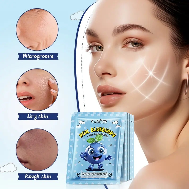 Mascarilla Facial Hidratante de Arándanos SADOER