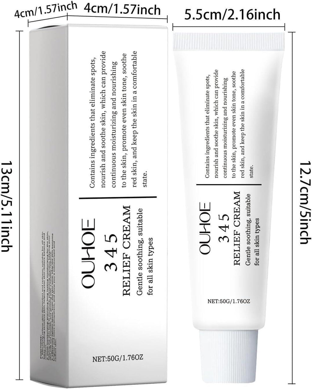 Crema OUHOE 345 Relief Cream 50g / 1.76 oz 🌱✨