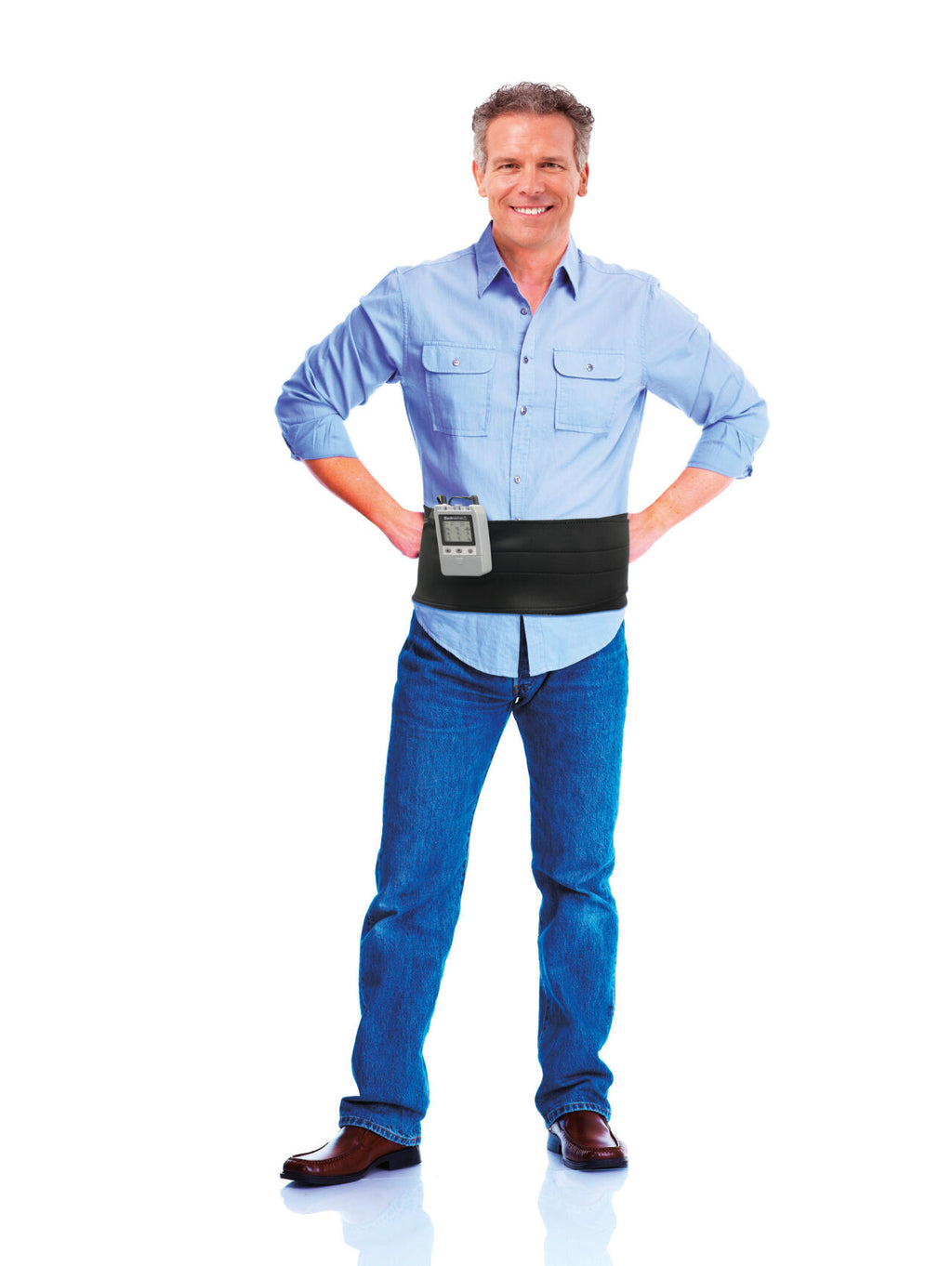 Cinturón terapéutico TENS para aliviar el dolor de espalda