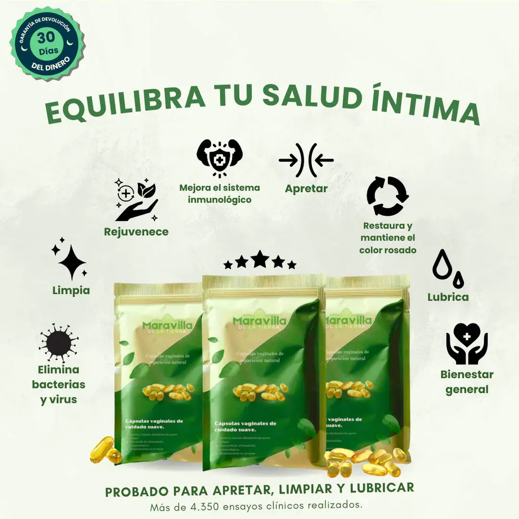 Cápsulas Intima – Elimina el Mal Olor y Refuerza tu Salud Íntima